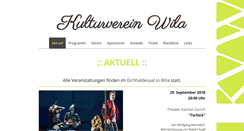 Desktop Screenshot of kulturvereinwila.ch