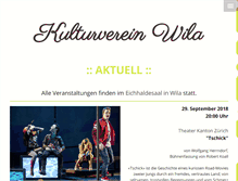 Tablet Screenshot of kulturvereinwila.ch